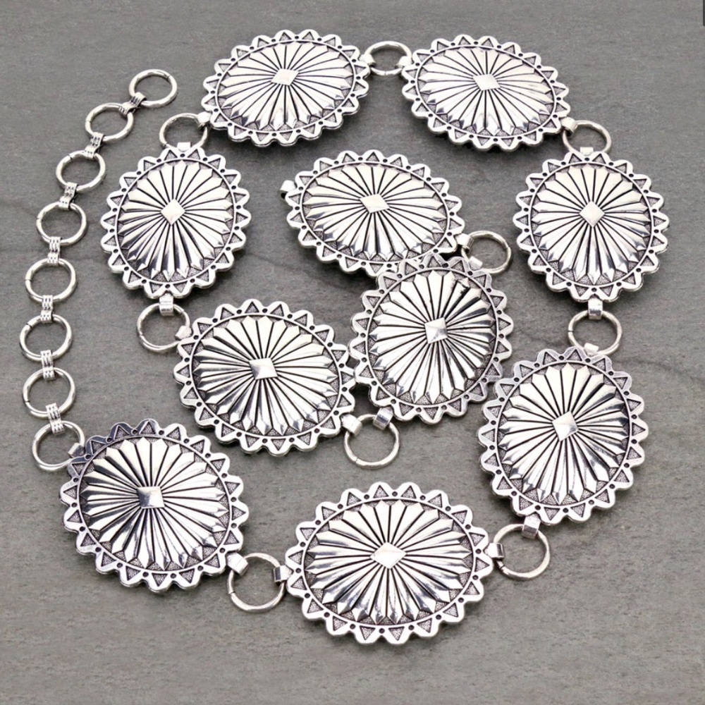 Silver Concho Belt